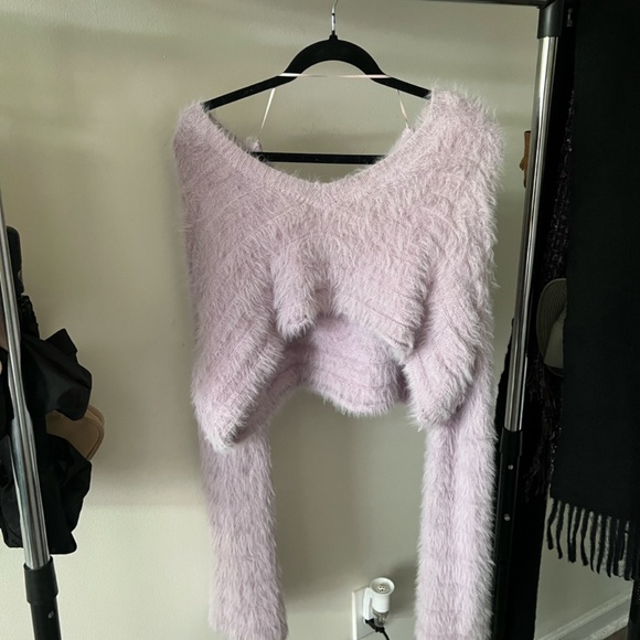 Urban Outfitters Fuzzy Purple Sweater - Picture 5 of 7